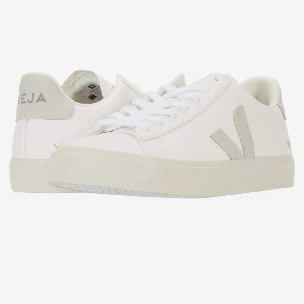 Veja Suede Off-White and Natural Sneakers
